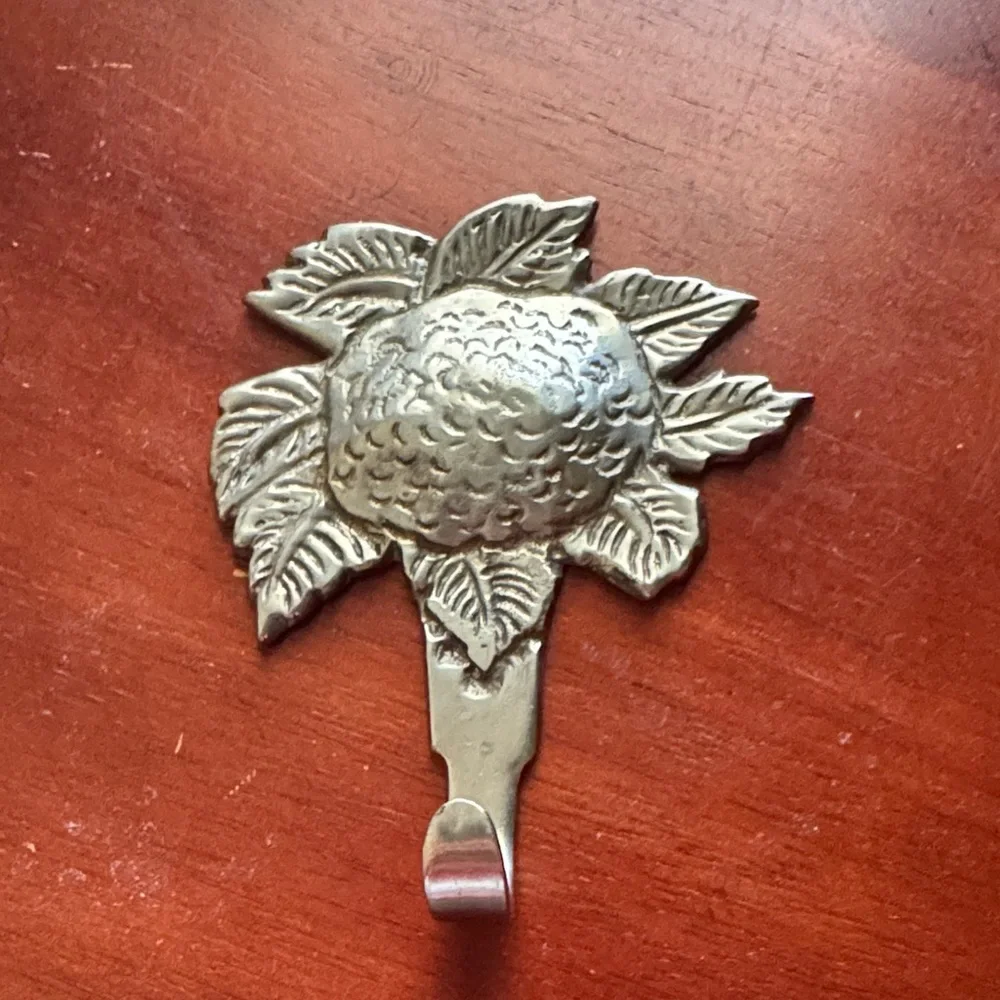 Sunflower Wall Hook Made in India 4” Cast Aluminum